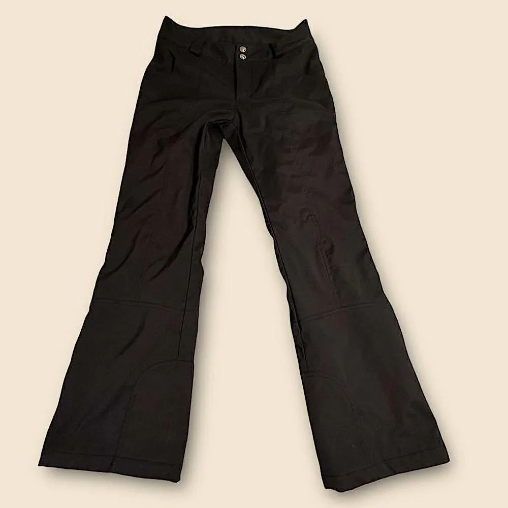 Marker Black Insulated Snow Ski Board Pants Size Small with belt.